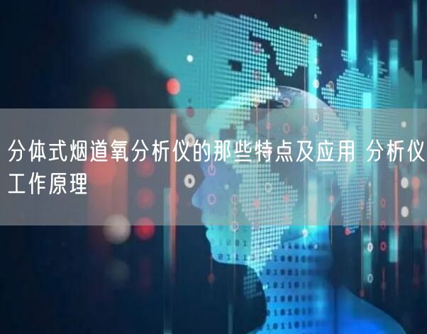 分体式烟道氧分析仪的那些特点及应用 分析仪工作原理(图1)