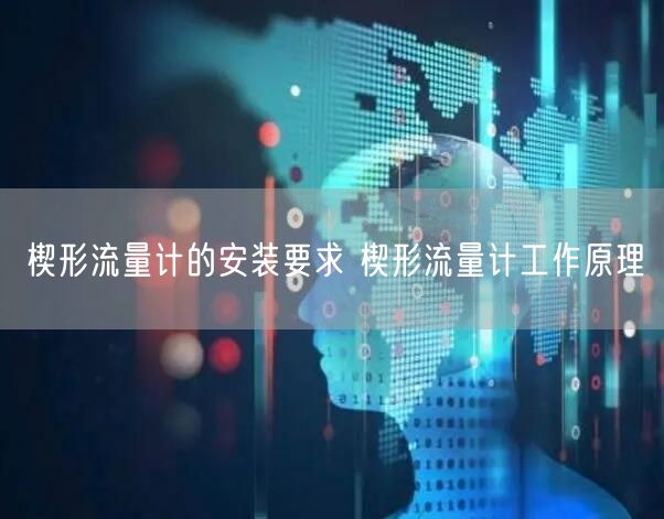 楔形流量计的安装要求 楔形流量计工作原理(图1)