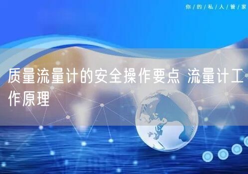 质量流量计的安全操作要点 流量计工作原理(图1)
