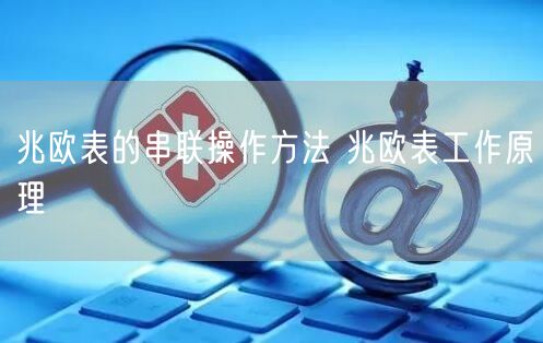 兆欧表的串联操作方法 兆欧表工作原理(图1)