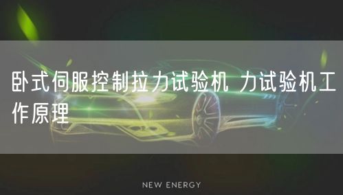 卧式伺服控制拉力试验机 力试验机工作原理(图1)