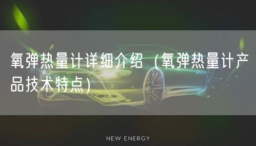 氧弹热量计详细介绍（氧弹热量计产品技术特点）(图1)