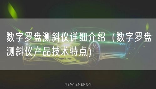 数字罗盘测斜仪详细介绍（数字罗盘测斜仪产品技术特点）(图1)