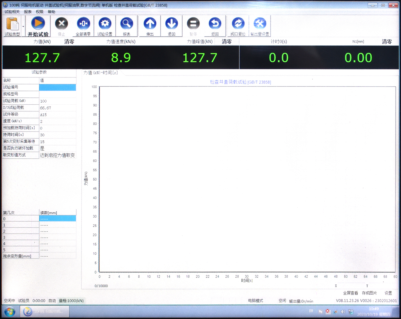 YAW-1000微机控制窨井盖试验机(图2)