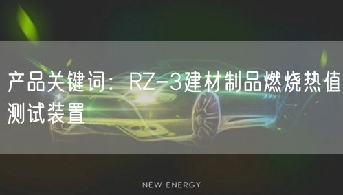 产品关键词RZ-3建材制品燃烧热值测试装置(图1)